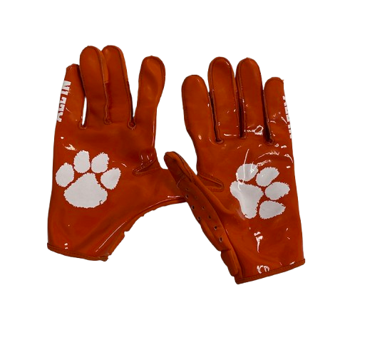 Hamp Greene Clemson Football Player Exclusive Gloves (Size L)