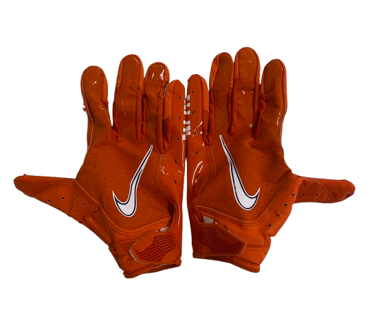 Hamp Greene Clemson Football Player Exclusive Gloves (Size L)