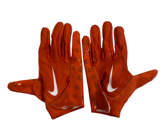 Hamp Greene Clemson Football Player Exclusive Gloves (Size L)