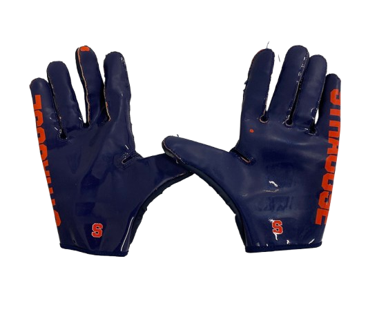 Trebor Pena Syracuse Football Player Exclusive Gloves (Size L)