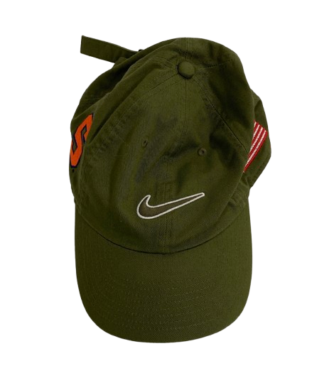 Trebor Pena Syracuse Football Team Issued Hat with American Flag