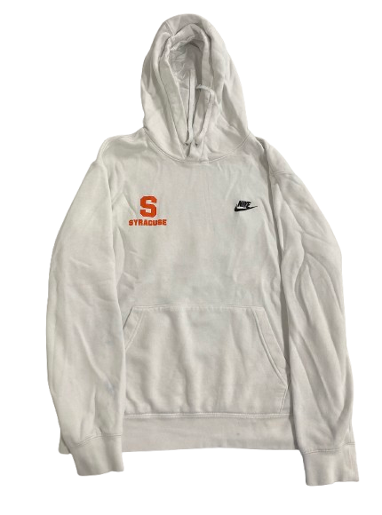 Trebor Pena Syracuse Football Player Exclusive "2022 Bad Boy Mowers Pinstripe Bowl Yankee Stadium" Sweatshirt (Size L)