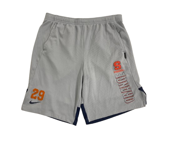 Trebor Pena Syracuse Football Player Exclusive Workout Shorts with 