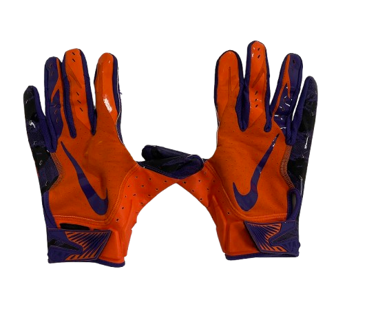 Hamp Greene Clemson Football Player Exclusive Gloves (Size L)