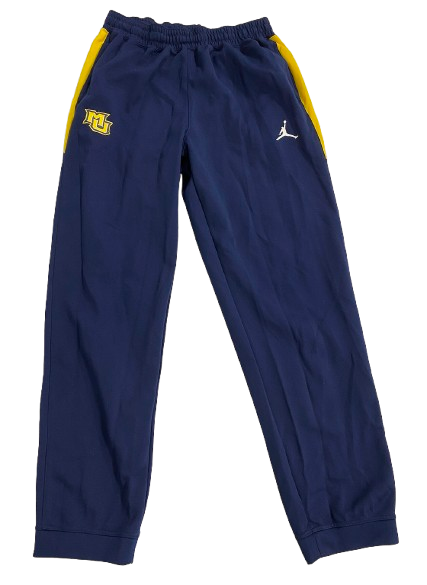 Justin Lewis Marquette Basketball Player Exclusive Sweatpants (Size LT)