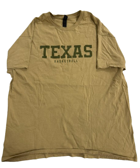 Arthur Kaluma Texas Basketball Player Exclusive Workout Shirt (Size XL)