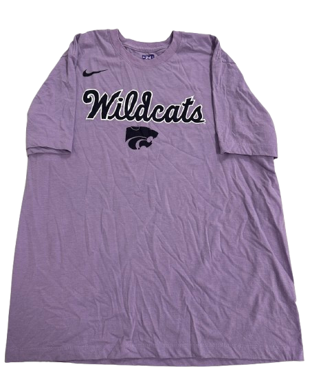 Arthur Kaluma Kansas State Basketball Team Issued Workout Shirt with Player Number Tag (Size XL)