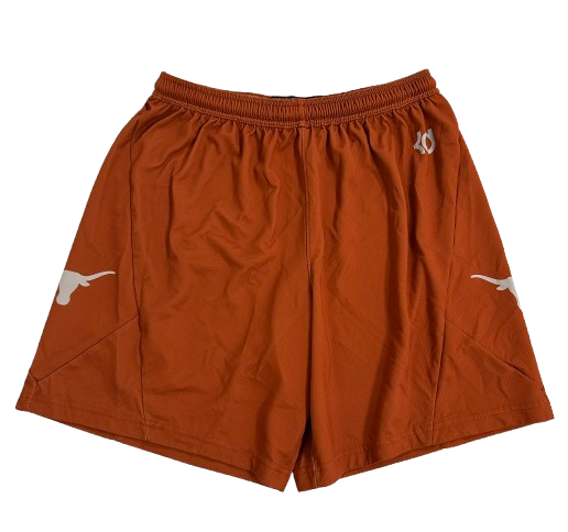 Arthur Kaluma Texas Basketball Player Exclusive Practice Shorts with "Kevin Durant" Logo (Size XL)