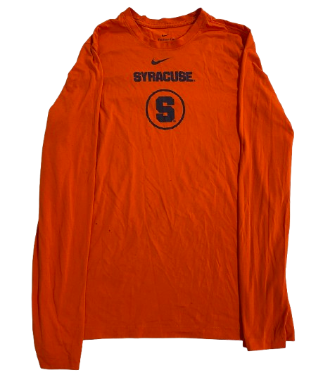 Lucas Taylor Syracuse Basketball Player Exclusive Long Sleeve Shirt with 