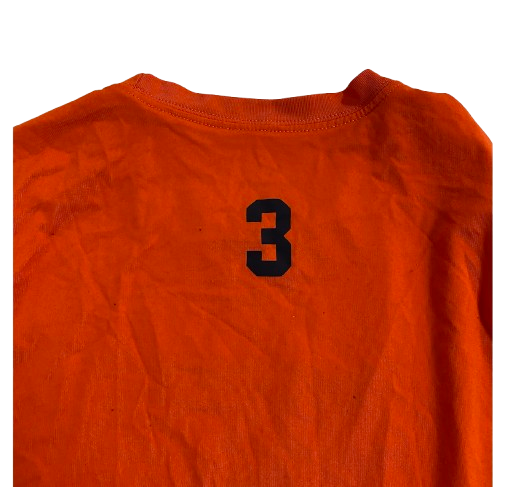Lucas Taylor Syracuse Basketball Player Exclusive Long Sleeve Shirt with 