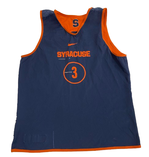 Lucas Taylor Syracuse Basketball Player Exclusive Reversible Practice Jersey (Size L)