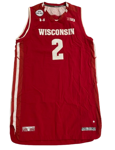 Aleem Ford Wisconsin Basketball Game Issued Jersey with Specialty Patch (Size XL)