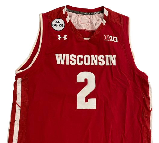 Aleem Ford Wisconsin Basketball Game Issued Jersey with Specialty Patch (Size XL)