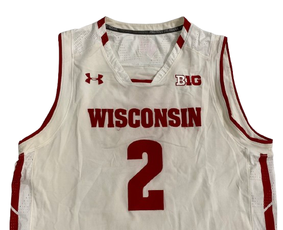 Aleem Ford Wisconsin Basketball 2017 Season Game Worn Jersey - Freshman Season (Size XL)