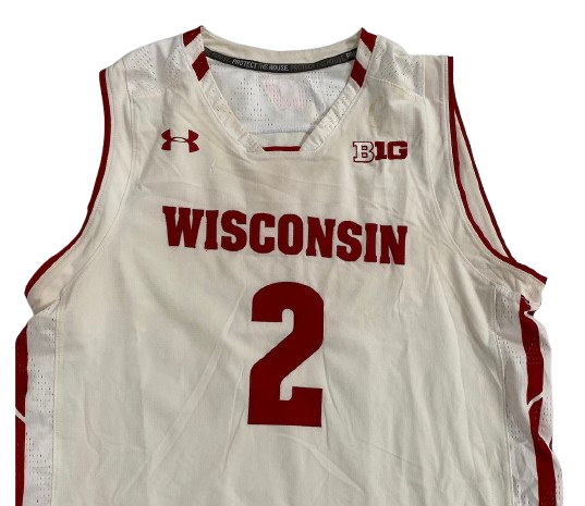 Aleem Ford Wisconsin Basketball 2018 Season Game Worn Jersey - Sophomore Season (Size XL)