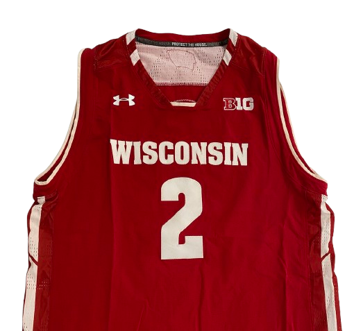 Aleem Ford Wisconsin Basketball 2017 Season Game Worn Jersey - Freshman Season (Size XL)