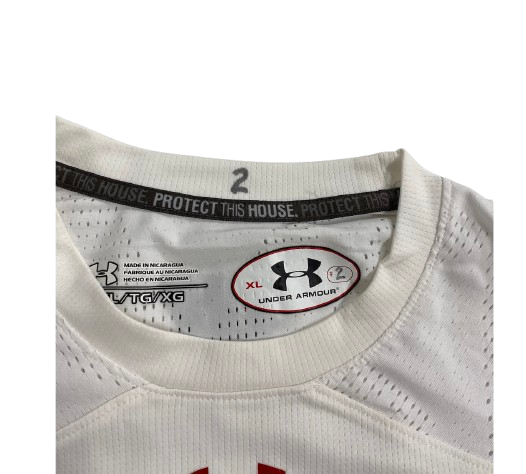Aleem Ford Wisconsin Basketball Player Exclusive Pre-Game Warm-Up Long Sleeve Shooting Shirt (Size XL)