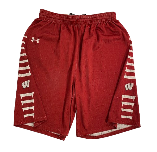 Aleem Ford Wisconsin Basketball Player Exclusive Practice Shorts (Size XL)