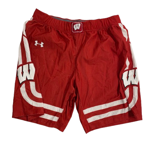 Aleem Ford Wisconsin Basketball 2020 Season Game Worn Shorts - Senior Season (Size XL)