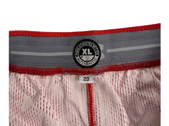 Aleem Ford Wisconsin Basketball 2020 Season Game Worn Shorts - Senior Season (Size XL)