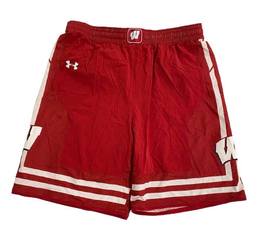 Aleem Ford Wisconsin Basketball 2018 Season Game Worn Shorts - Sophomore Season (Size XL)