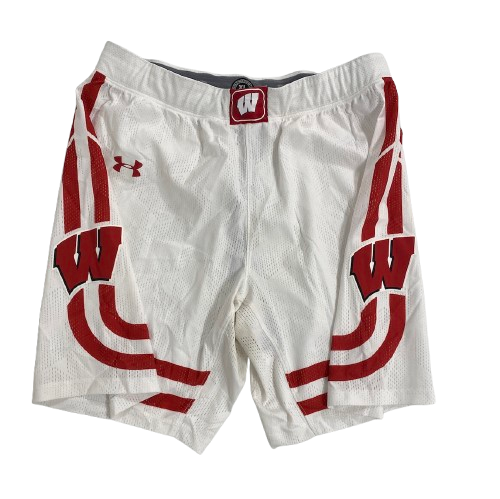 Aleem Ford Wisconsin Basketball 2019 Season Game Worn Shorts - Junior Season (Size XL)