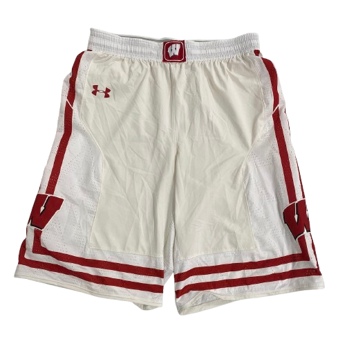Aleem Ford Wisconsin Basketball 2017 Season Game Worn Shorts - Freshman Season (Size L)