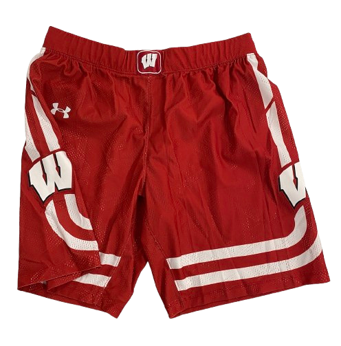 Steven Crowl Wisconsin Basketball 2020 Season Game Worn Shorts (Size XL)