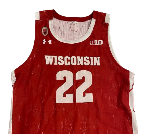 Steven Crowl Wisconsin Basketball Game Issued Jersey (Size XL)