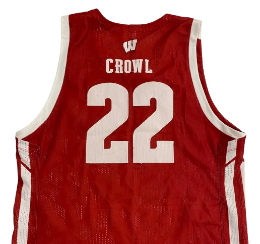 Steven Crowl Wisconsin Basketball Game Issued Jersey (Size XL)