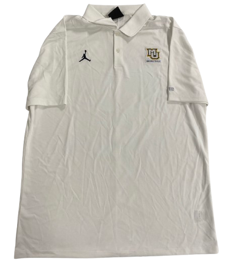 D.J. Carton Marquette Basketball Player Exclusive Polo Shirt (Size L)