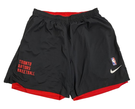 D.J. Carton Toronto Raptors Player Exclusive Reversible Workout Shorts (Size L)