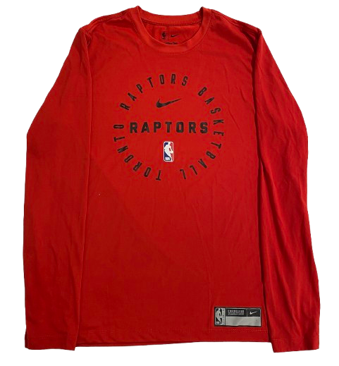 D.J. Carton Toronto Raptors Player Exclusive Long Sleeve Shirt (Size L)