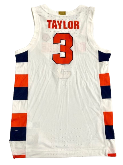 Lucas Taylor Syracuse Basketball 2024-2025 Game Issued Jersey with Gold Elite Tag (Size 46)