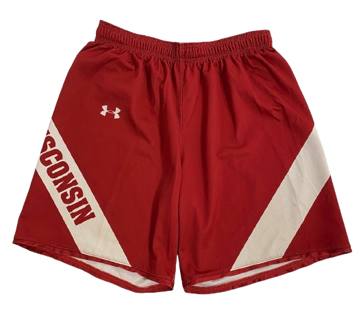 Aleem Ford Wisconsin Basketball Player Exclusive Practice Shorts (Size L)
