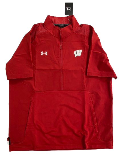 Aleem Ford Wisconsin Basketball Team Issued Half-Zip Pullover Jacket (Size L) - New with Tags