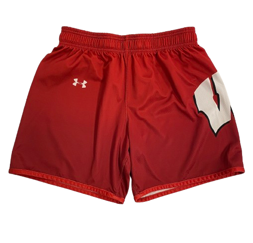 Steven Crowl Wisconsin Basketball Player Exclusive Practice Shorts (Size XL)