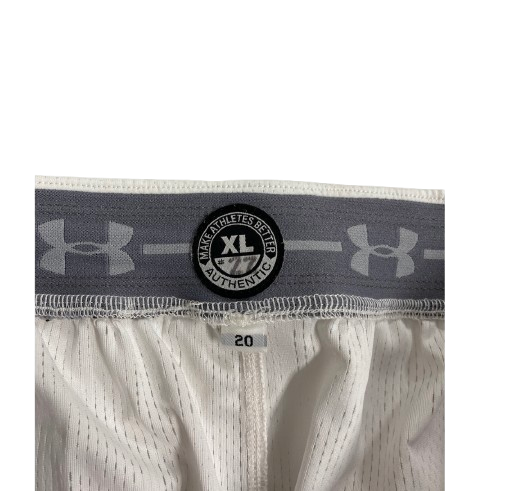 Steven Crowl Wisconsin Basketball 2020 Season Game Worn Shorts (Size XL)