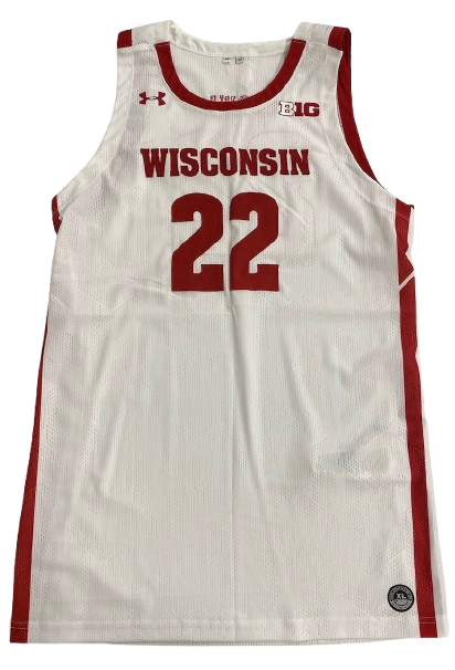 Steven Crowl Wisconsin Basketball 2022 Season Game Issued Jersey (Size XL)