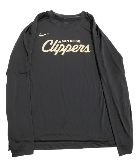 D.J. Carton San Diego Clippers Player Exclusive Pre-Game Warm-Up Long Sleeve Shooting Shirt (Size XL)