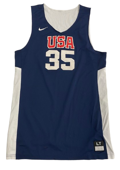 D.J. Carton Team USA Player Exclusive Reversible Practice Jersey (Size LT)