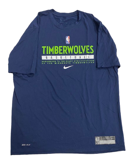 D.J. Carton Minnesota Timberwolves Player Exclusive Workout Shirt (Size L)