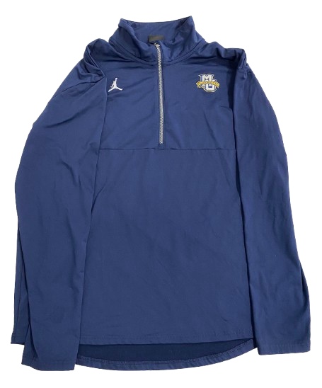 D.J. Carton Marquette Basketball Player Exclusive Quarter-Zip Pullover (Size XL)