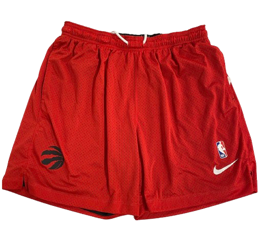 D.J. Carton Toronto Raptors Player Exclusive Reversible Workout Shorts (Size L)