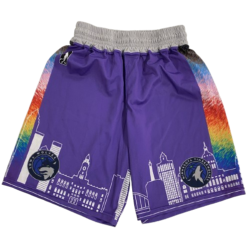 D.J. Carton Iowa Wolves Specialty Alternate Game Shorts (Size M)