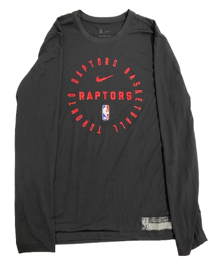 D.J. Carton Toronto Raptors Player Exclusive Long Sleeve Shirt (Size L)