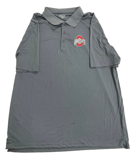 D.J. Carton Ohio State Basketball Team Issued Polo Shirt (Size XXL)