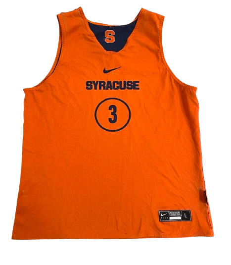 Lucas Taylor Syracuse Basketball Player Exclusive Reversible Practice Jersey (Size L)