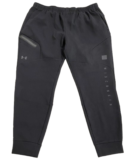 Steven Crowl Wisconsin Basketball Team Issued Sweatpants (Size XXLT)
