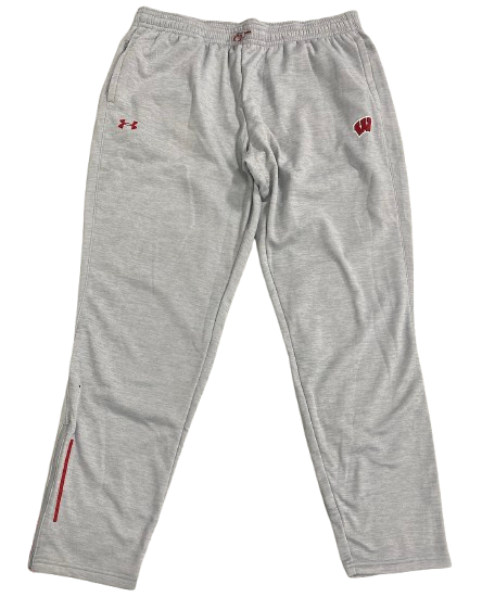 Steven Crowl Wisconsin Basketball Team Issued Sweatpants (Size XXLT)